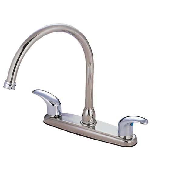 Legacy 8" Centerset Kitchen Faucet, Brushed Nickel/Chrome